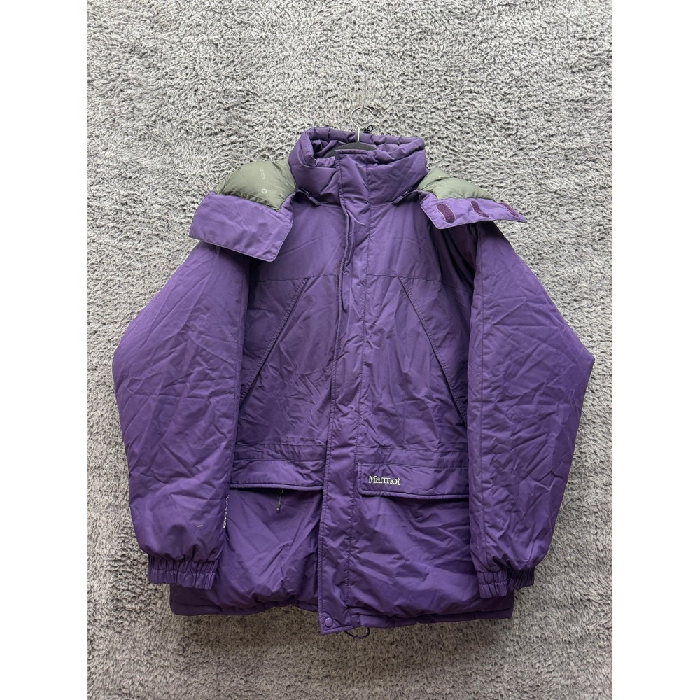 Marmot MemBrain Waterproof Winter Ski Hooded Parka Jacket Purple Mens Size XL